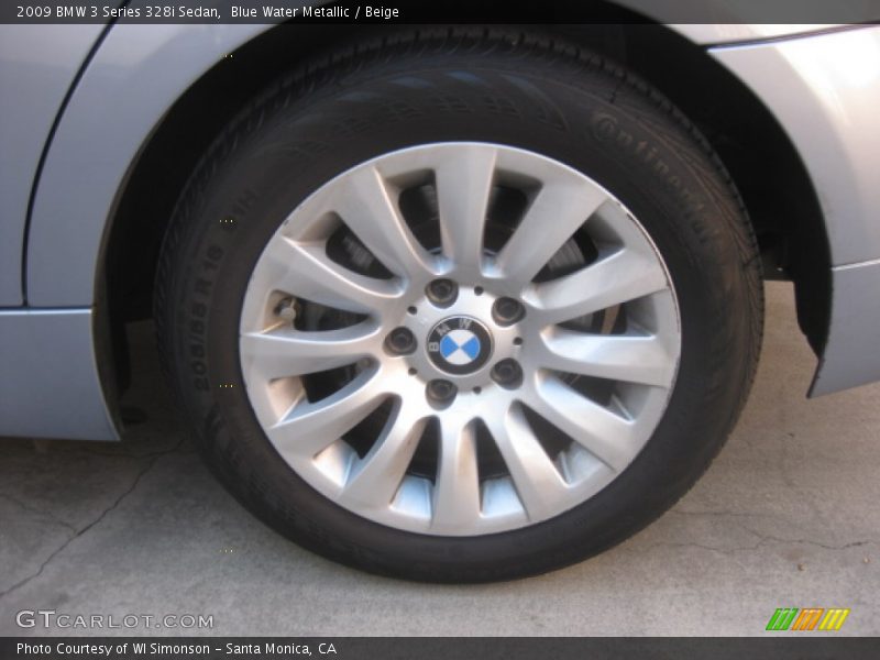 Blue Water Metallic / Beige 2009 BMW 3 Series 328i Sedan