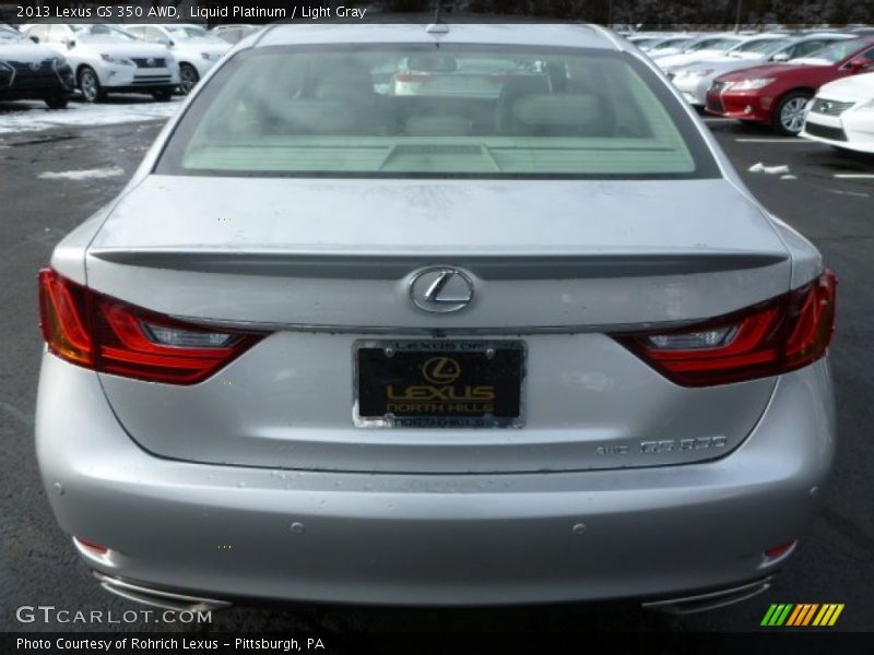 Liquid Platinum / Light Gray 2013 Lexus GS 350 AWD