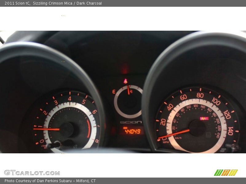 Sizziling Crimson Mica / Dark Charcoal 2011 Scion tC