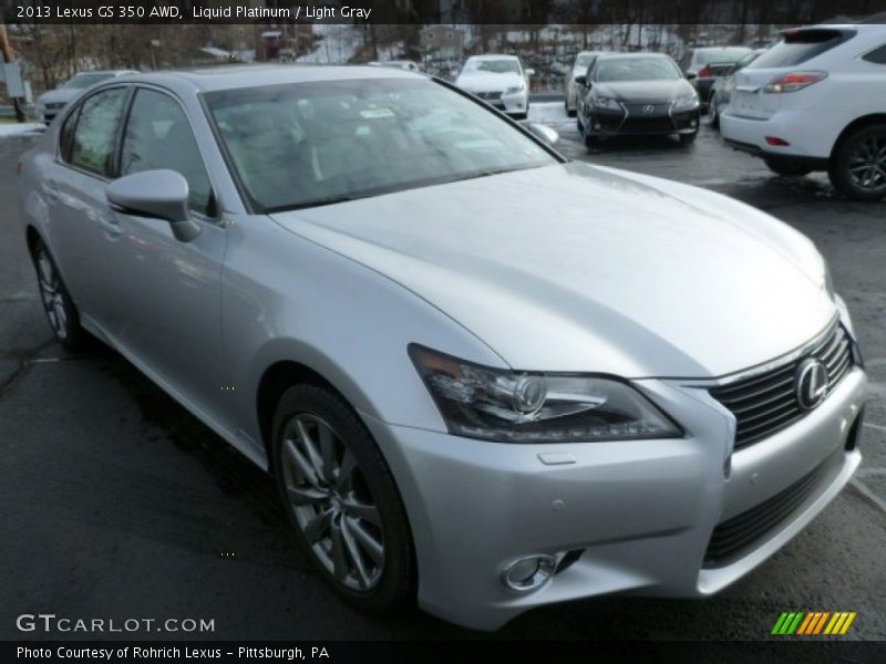 Liquid Platinum / Light Gray 2013 Lexus GS 350 AWD