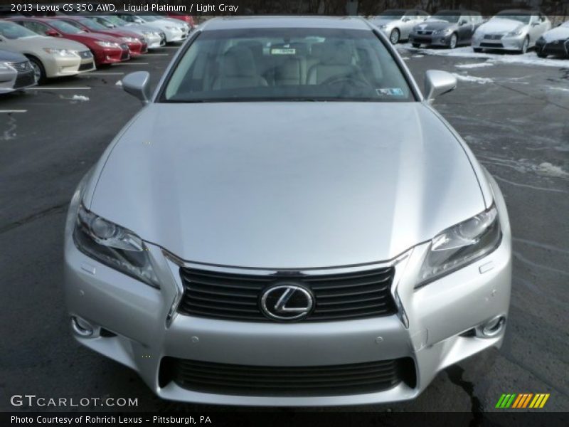 Liquid Platinum / Light Gray 2013 Lexus GS 350 AWD