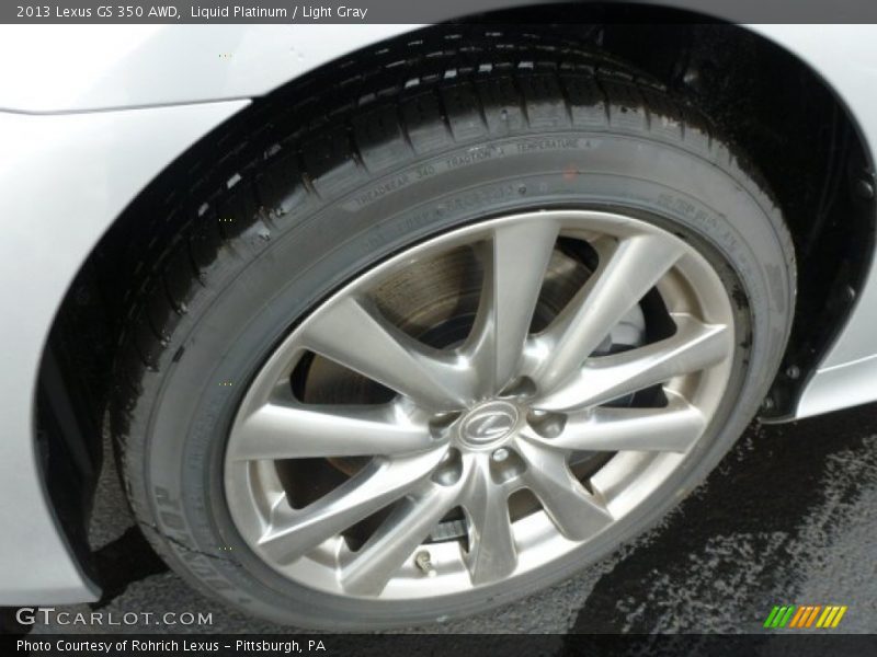 Liquid Platinum / Light Gray 2013 Lexus GS 350 AWD