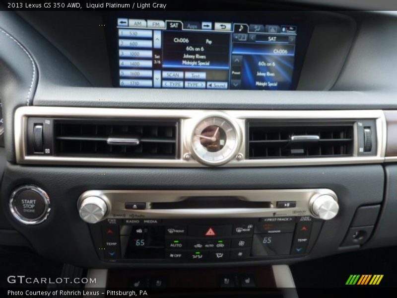 Liquid Platinum / Light Gray 2013 Lexus GS 350 AWD