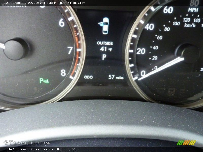 Liquid Platinum / Light Gray 2013 Lexus GS 350 AWD