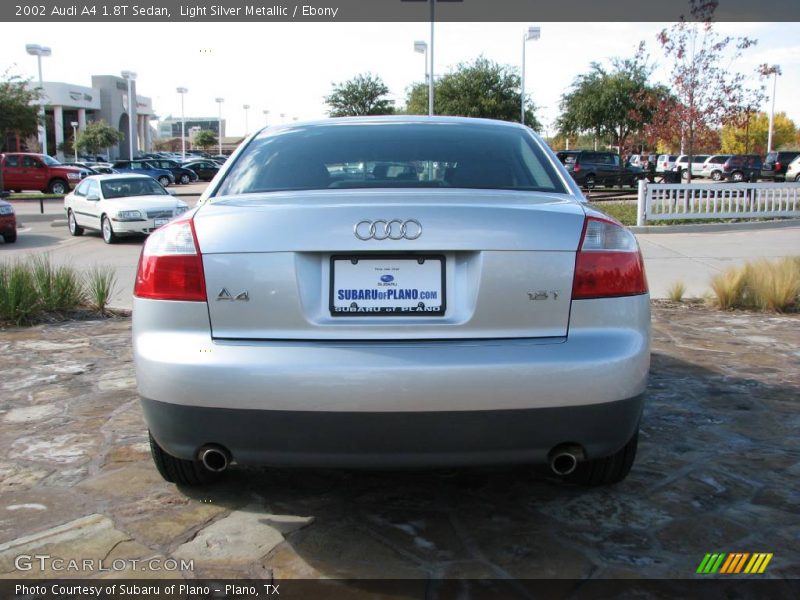 Light Silver Metallic / Ebony 2002 Audi A4 1.8T Sedan
