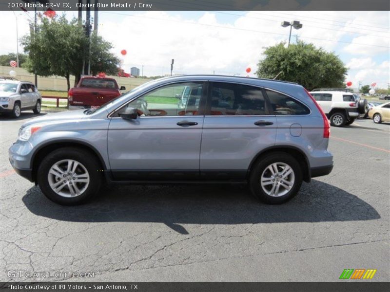 Glacier Blue Metallic / Gray 2010 Honda CR-V EX