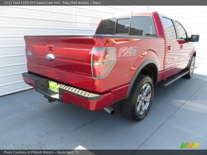 Ruby Red Metallic / Black 2013 Ford F150 FX4 SuperCrew 4x4