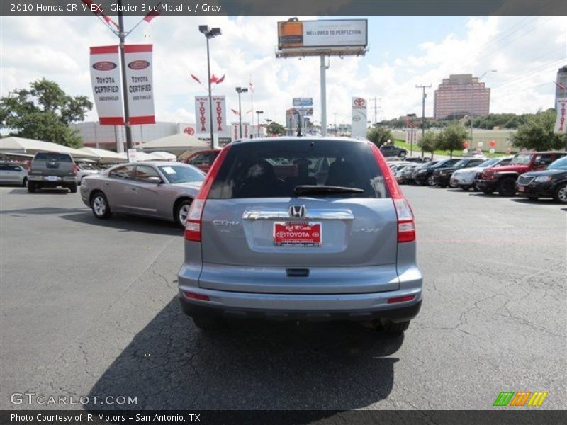 Glacier Blue Metallic / Gray 2010 Honda CR-V EX