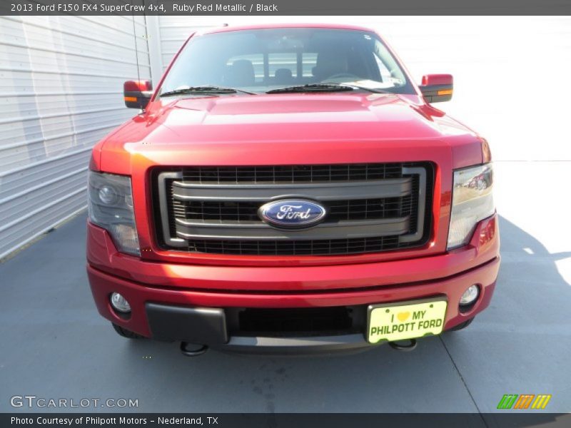 Ruby Red Metallic / Black 2013 Ford F150 FX4 SuperCrew 4x4