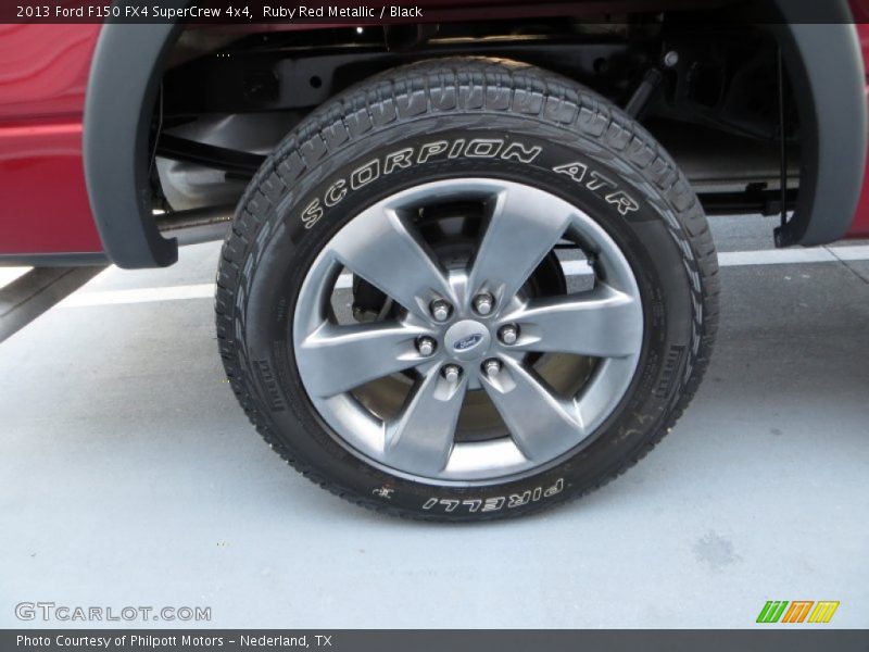 Ruby Red Metallic / Black 2013 Ford F150 FX4 SuperCrew 4x4