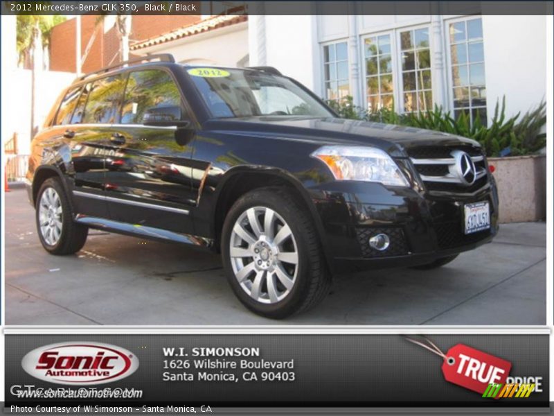 Black / Black 2012 Mercedes-Benz GLK 350