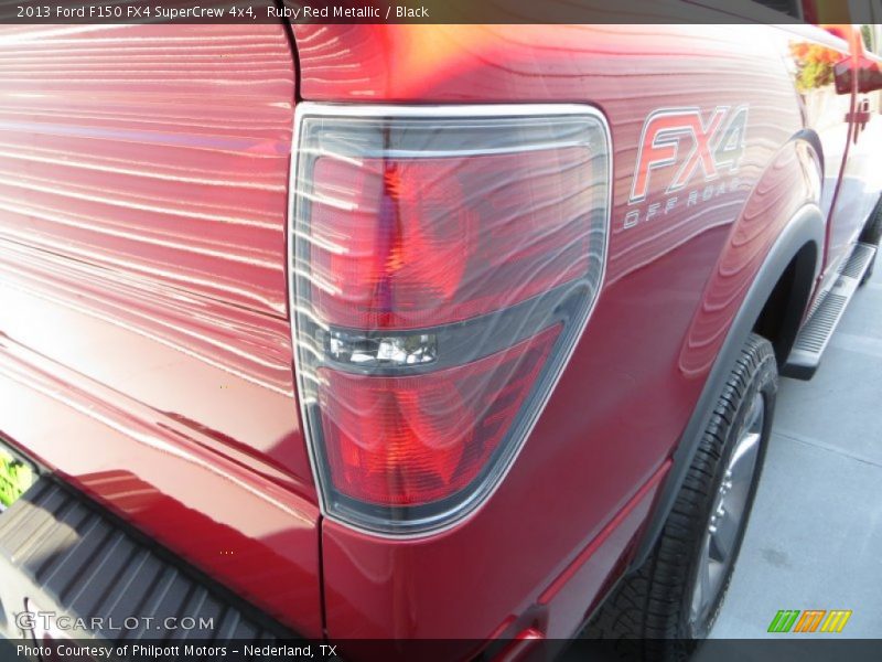 Ruby Red Metallic / Black 2013 Ford F150 FX4 SuperCrew 4x4