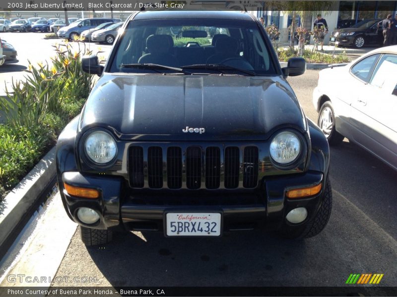 Black Clearcoat / Dark Slate Gray 2003 Jeep Liberty Limited