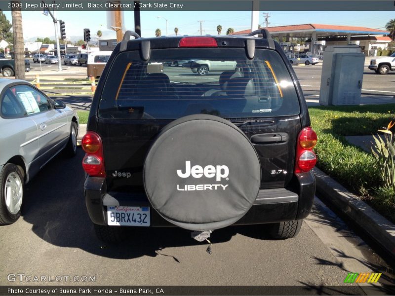 Black Clearcoat / Dark Slate Gray 2003 Jeep Liberty Limited