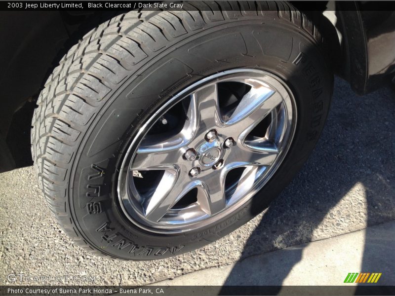 Black Clearcoat / Dark Slate Gray 2003 Jeep Liberty Limited