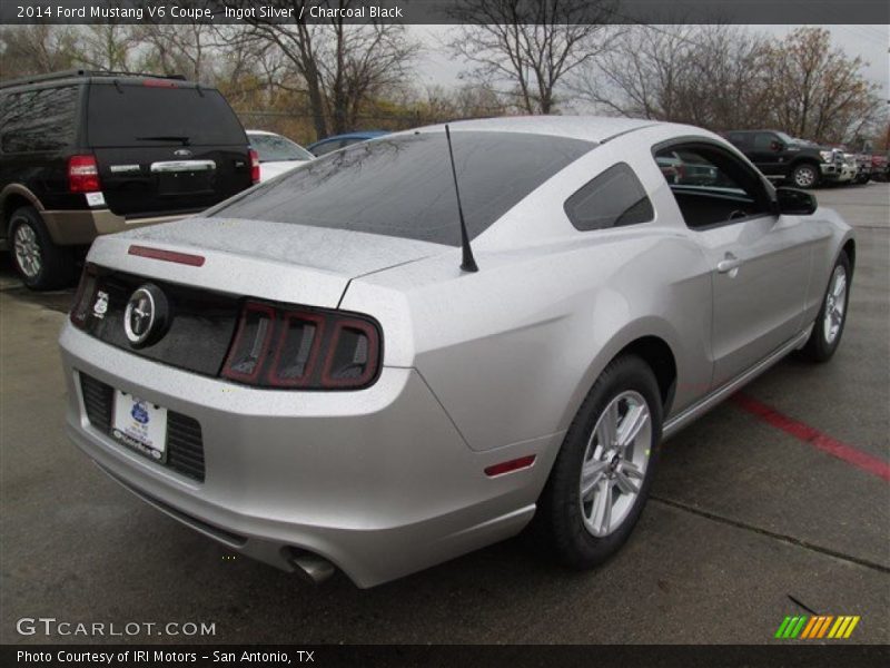 Ingot Silver / Charcoal Black 2014 Ford Mustang V6 Coupe