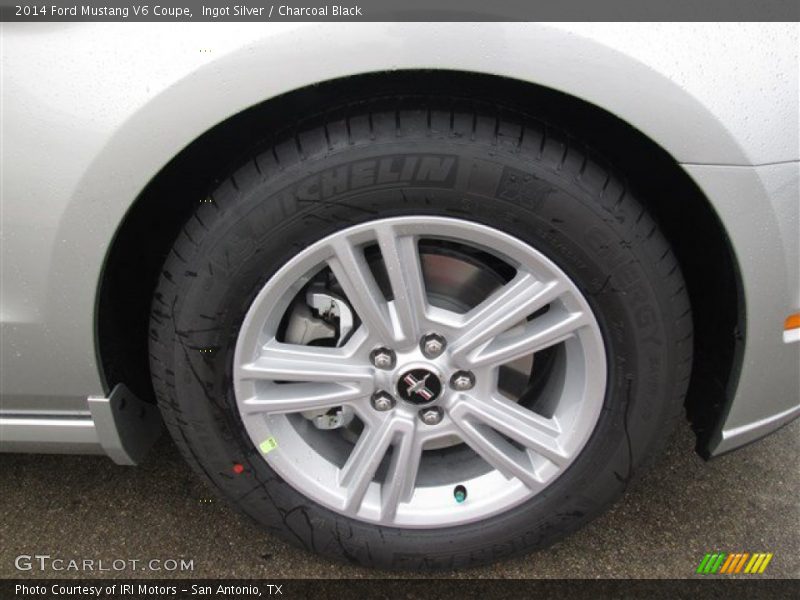Ingot Silver / Charcoal Black 2014 Ford Mustang V6 Coupe