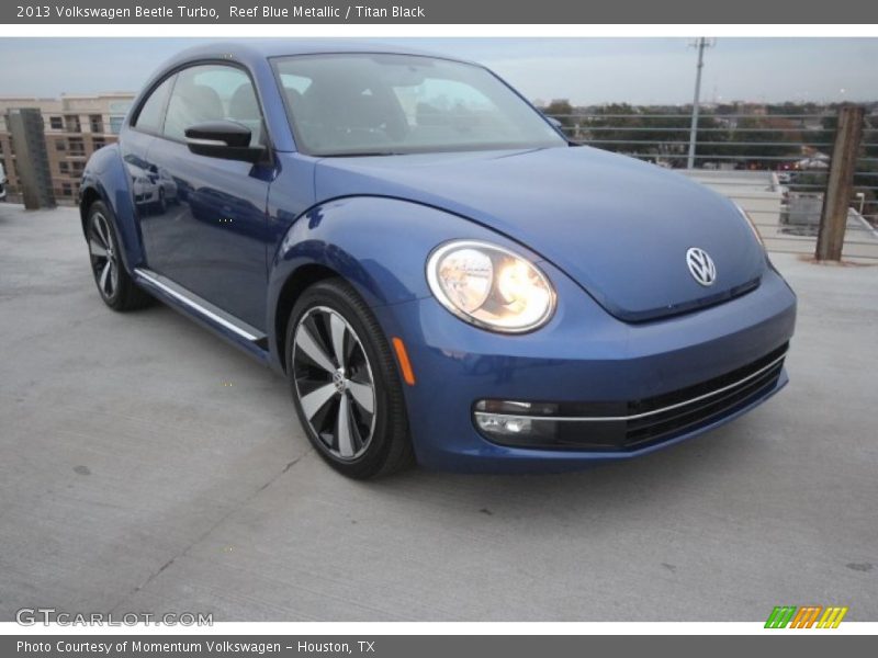 Reef Blue Metallic / Titan Black 2013 Volkswagen Beetle Turbo