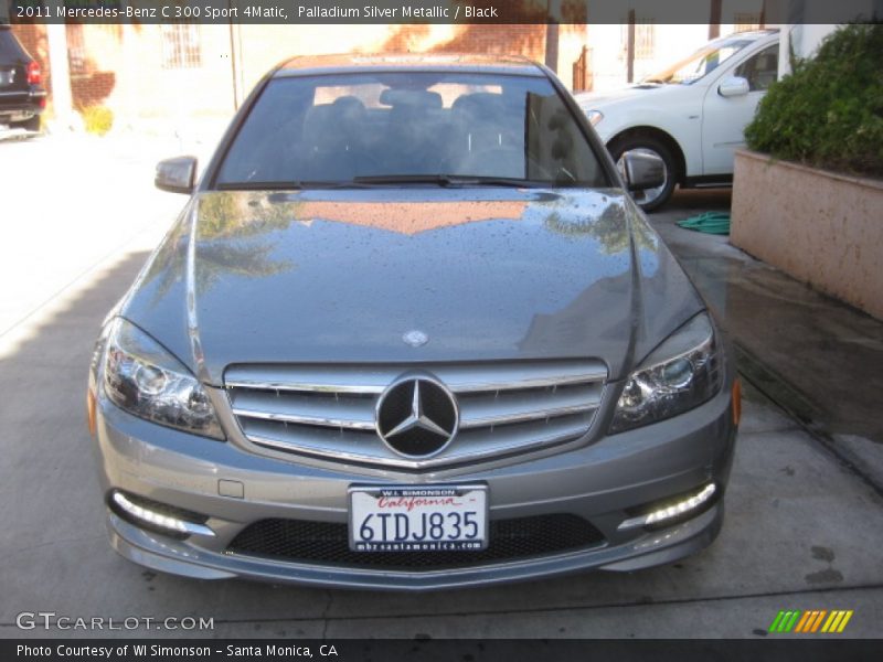 Palladium Silver Metallic / Black 2011 Mercedes-Benz C 300 Sport 4Matic