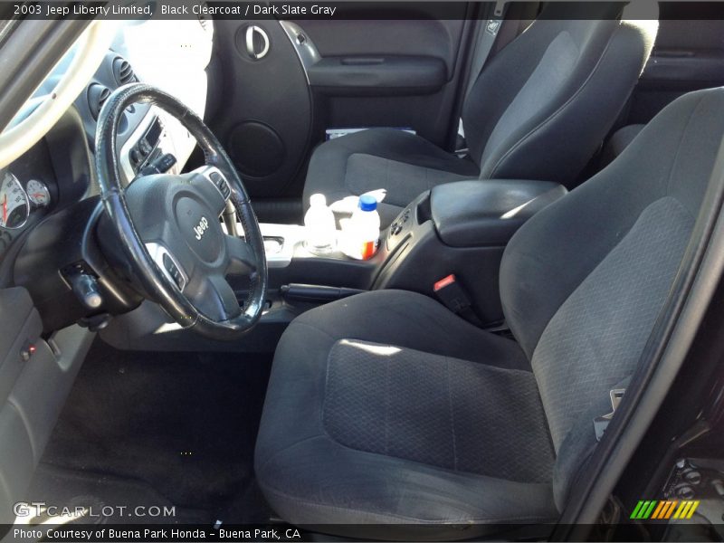 Black Clearcoat / Dark Slate Gray 2003 Jeep Liberty Limited