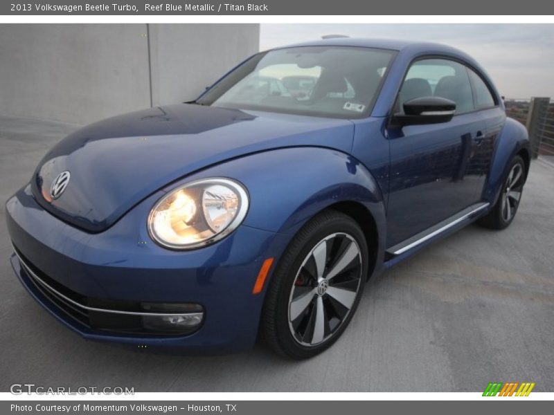 Reef Blue Metallic / Titan Black 2013 Volkswagen Beetle Turbo