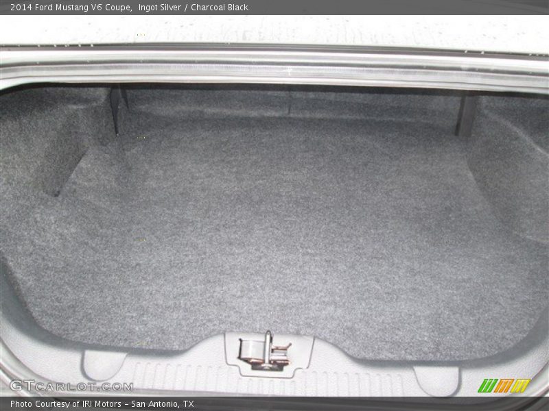 Ingot Silver / Charcoal Black 2014 Ford Mustang V6 Coupe