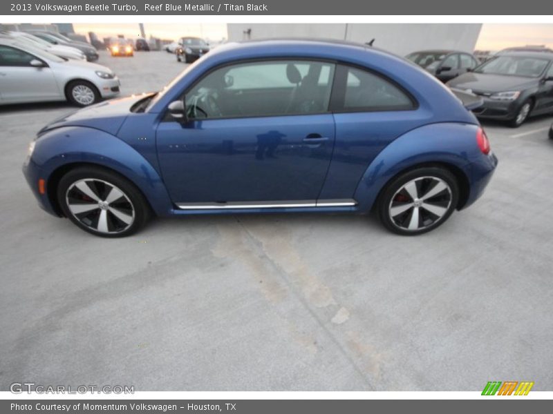 Reef Blue Metallic / Titan Black 2013 Volkswagen Beetle Turbo