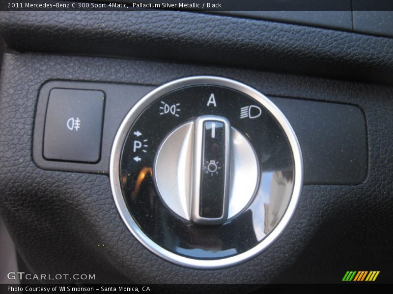 Palladium Silver Metallic / Black 2011 Mercedes-Benz C 300 Sport 4Matic