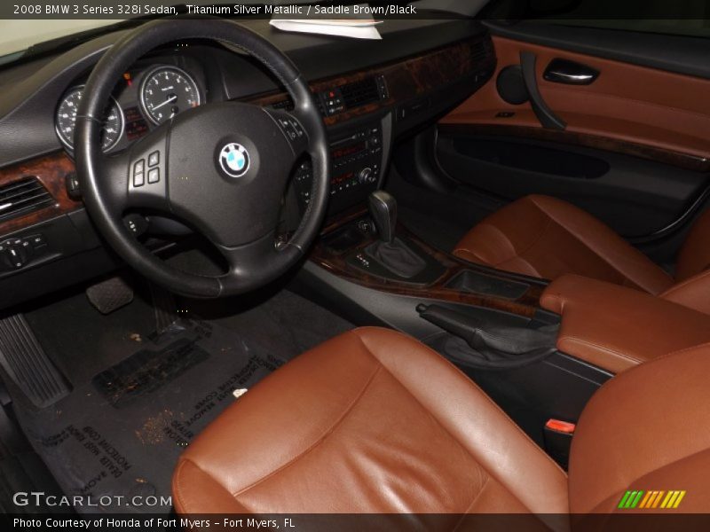 Saddle Brown/Black Interior - 2008 3 Series 328i Sedan 