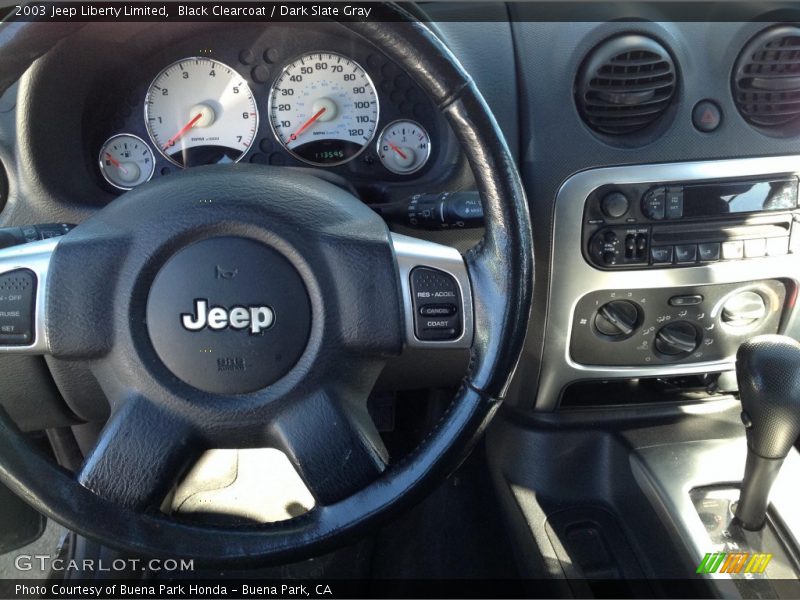 Black Clearcoat / Dark Slate Gray 2003 Jeep Liberty Limited