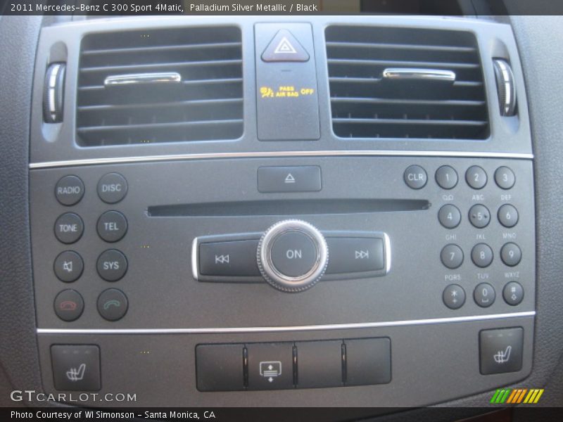 Palladium Silver Metallic / Black 2011 Mercedes-Benz C 300 Sport 4Matic