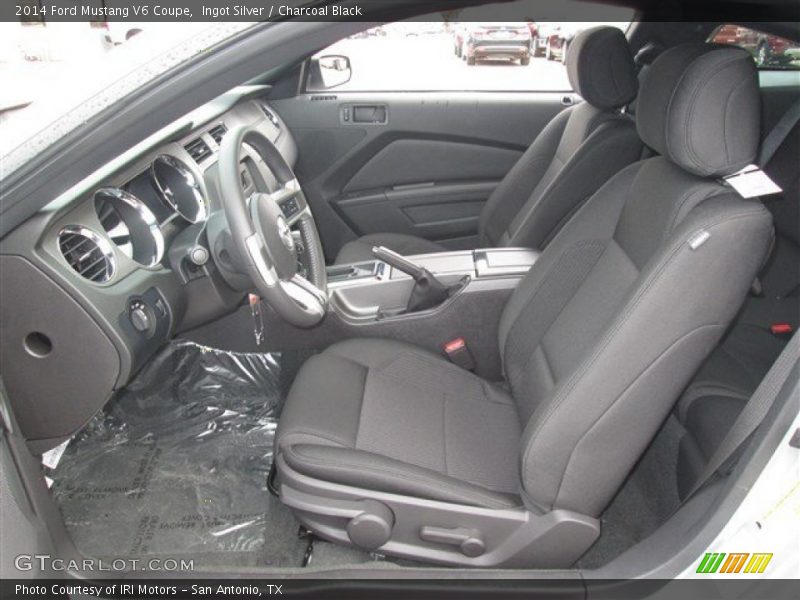 Ingot Silver / Charcoal Black 2014 Ford Mustang V6 Coupe