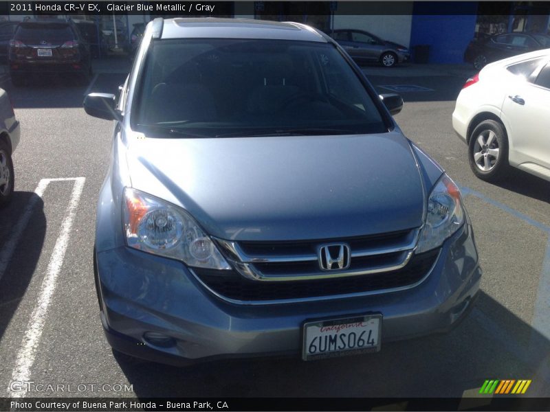 Glacier Blue Metallic / Gray 2011 Honda CR-V EX
