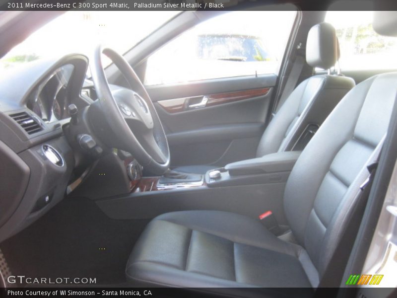 Palladium Silver Metallic / Black 2011 Mercedes-Benz C 300 Sport 4Matic