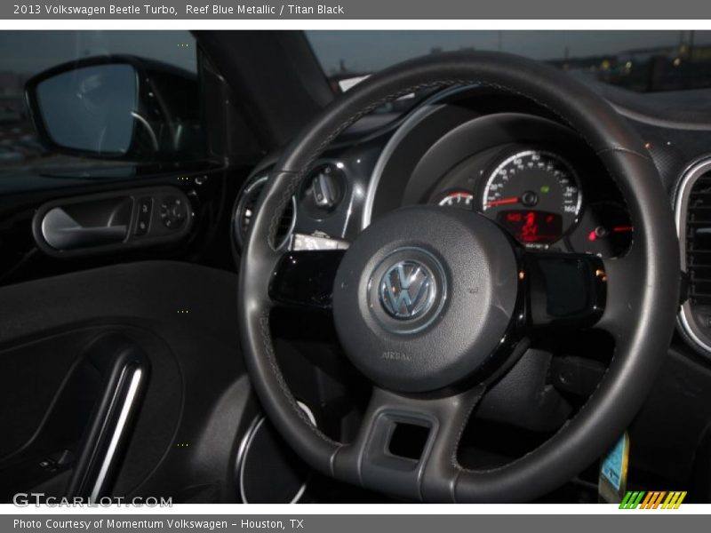 Reef Blue Metallic / Titan Black 2013 Volkswagen Beetle Turbo