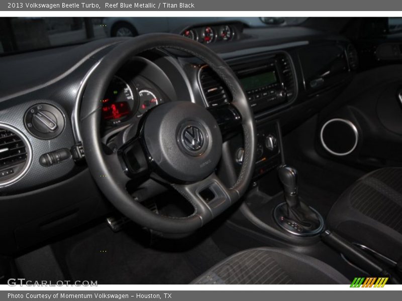 Reef Blue Metallic / Titan Black 2013 Volkswagen Beetle Turbo