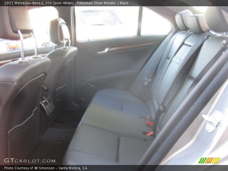 Palladium Silver Metallic / Black 2011 Mercedes-Benz C 300 Sport 4Matic
