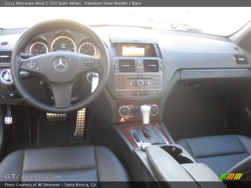 Palladium Silver Metallic / Black 2011 Mercedes-Benz C 300 Sport 4Matic