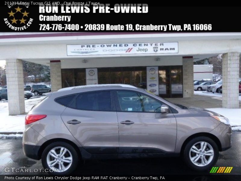 Chai Bronze / Taupe 2013 Hyundai Tucson GLS AWD