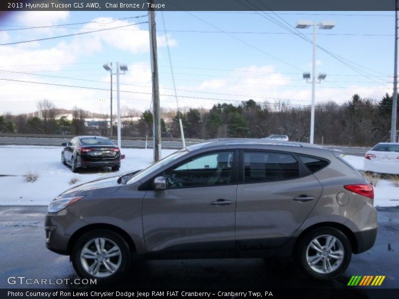 Chai Bronze / Taupe 2013 Hyundai Tucson GLS AWD