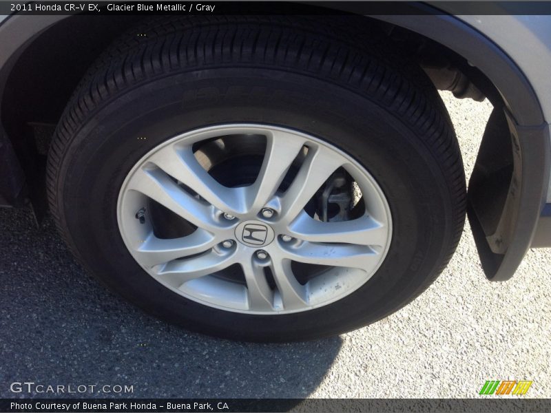 Glacier Blue Metallic / Gray 2011 Honda CR-V EX