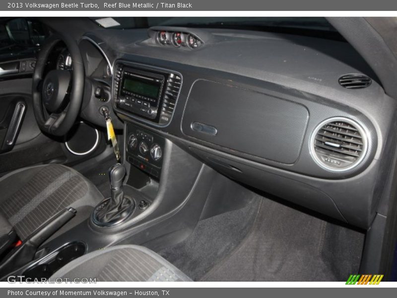 Reef Blue Metallic / Titan Black 2013 Volkswagen Beetle Turbo