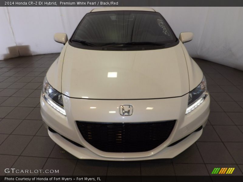 Premium White Pearl / Black/Red 2014 Honda CR-Z EX Hybrid