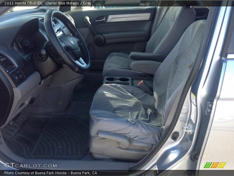 Glacier Blue Metallic / Gray 2011 Honda CR-V EX