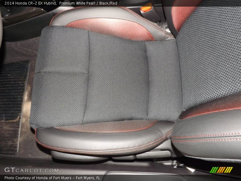 Premium White Pearl / Black/Red 2014 Honda CR-Z EX Hybrid