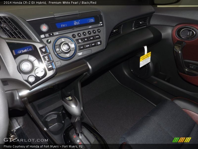 Premium White Pearl / Black/Red 2014 Honda CR-Z EX Hybrid