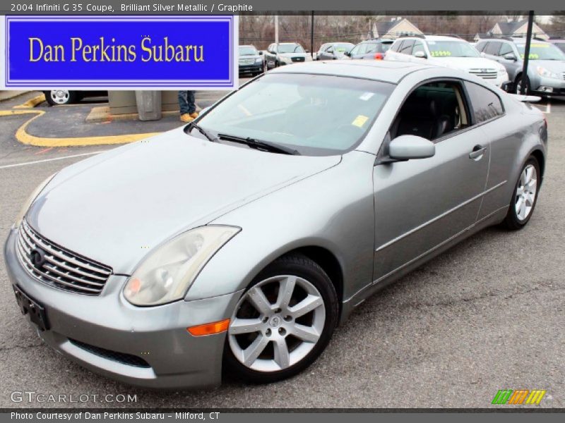 Brilliant Silver Metallic / Graphite 2004 Infiniti G 35 Coupe