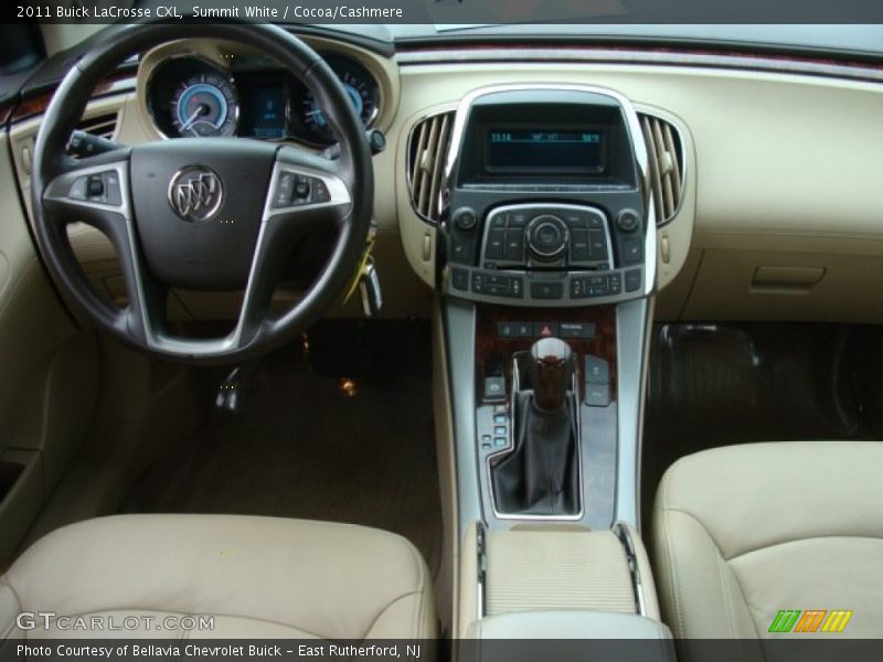 Summit White / Cocoa/Cashmere 2011 Buick LaCrosse CXL