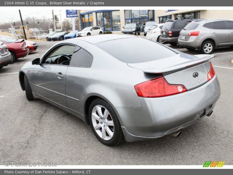 Brilliant Silver Metallic / Graphite 2004 Infiniti G 35 Coupe