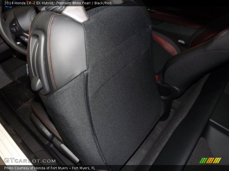 Premium White Pearl / Black/Red 2014 Honda CR-Z EX Hybrid